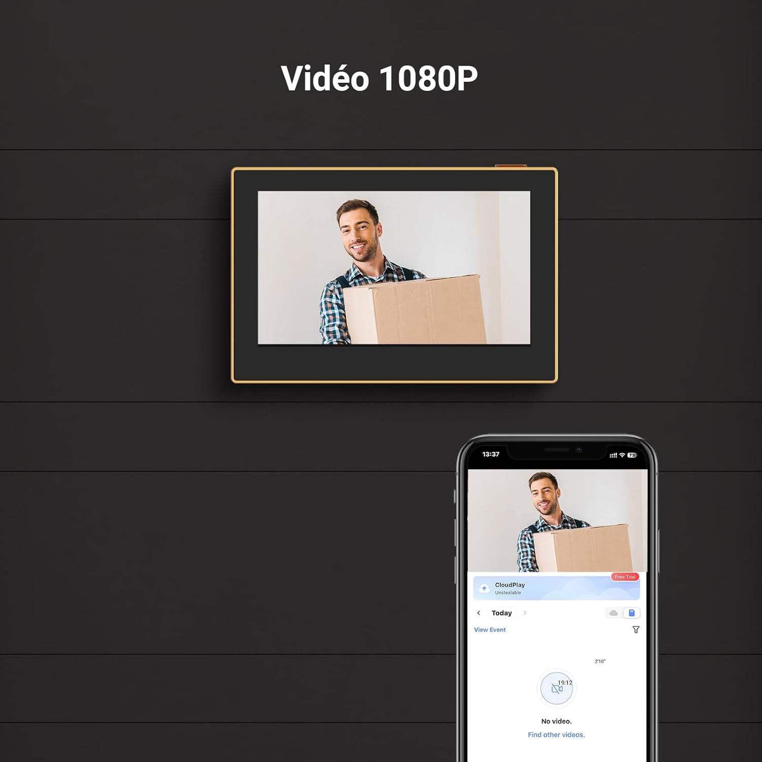 Thumbnail 3 de EZVIZ CP2 Visiophone sans fil 4,3" — 2200 mAh