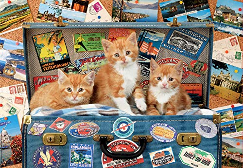 Detalle 1 de Educa - Puzzle Infantil Gatitos Viajeros con 200 piezas 🧩