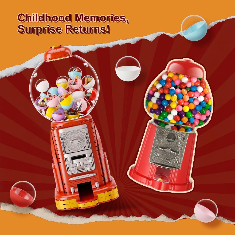 Detalle de PANTASY Gumball Machine Building Set with 12 Micro Sets
