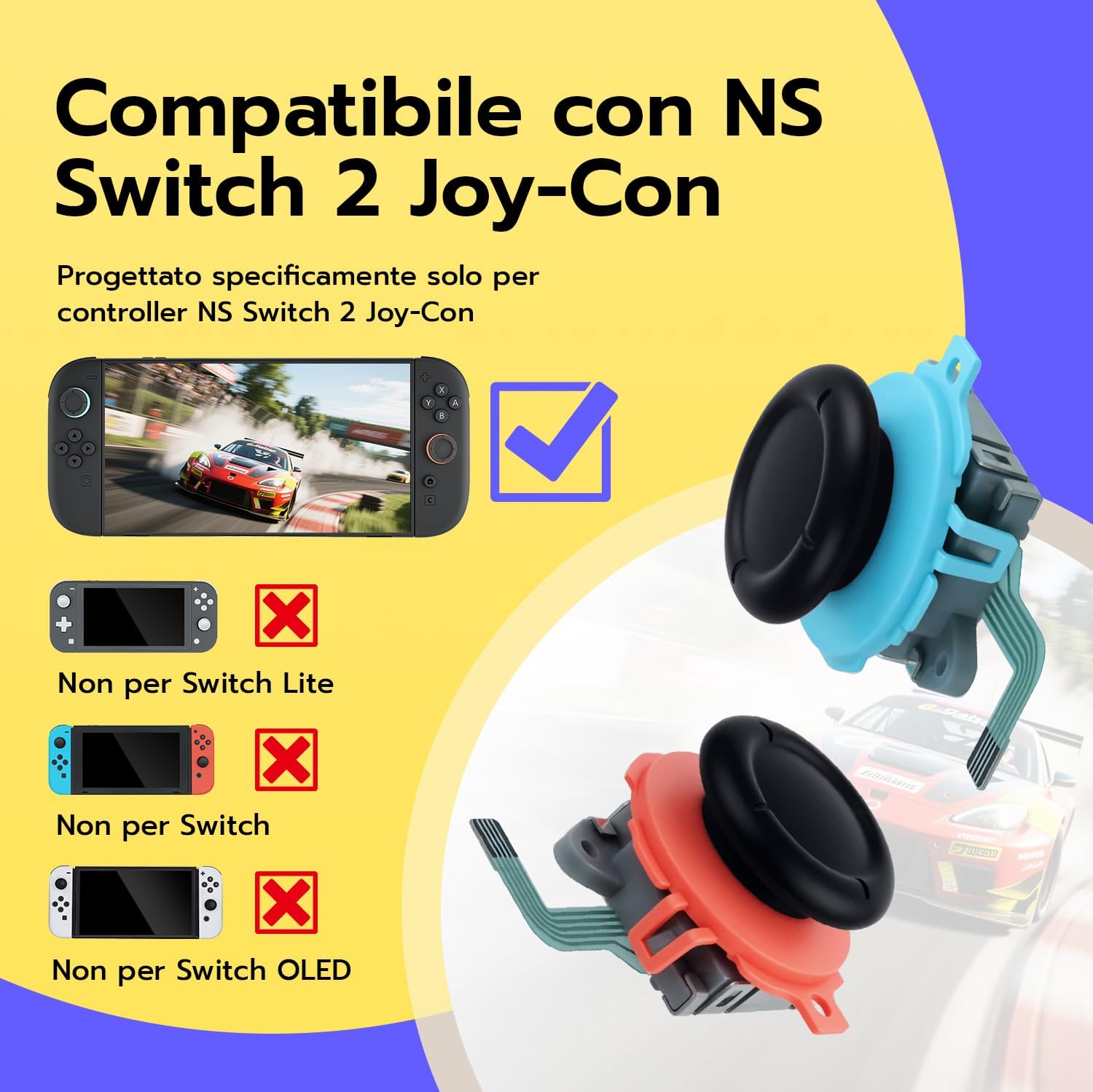 Detalle 2 de Wigearss 3D Joystick sostitutivo per NS Switch 2