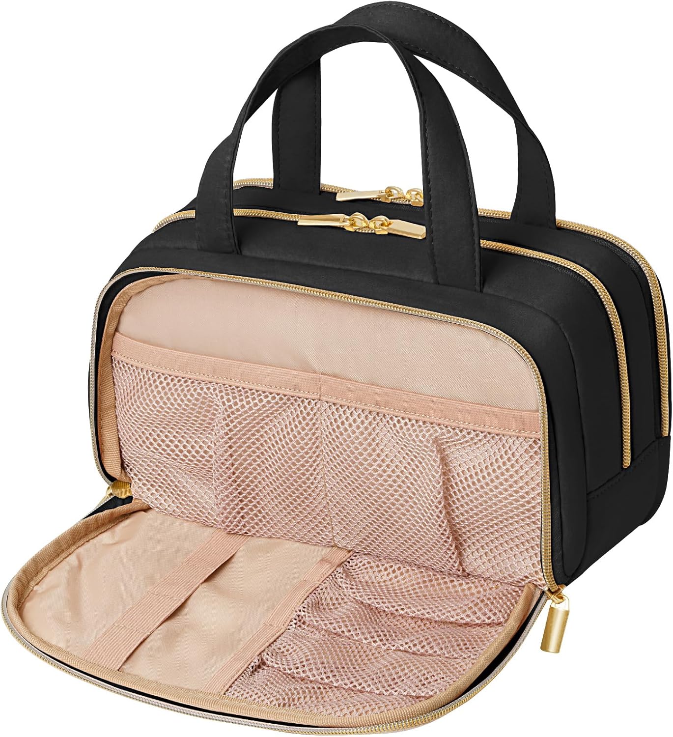 Detalle de Lifewit Reise Kulturtasche Damen, 5L – Wasserabweisender Kulturbeutel mit Nassfach