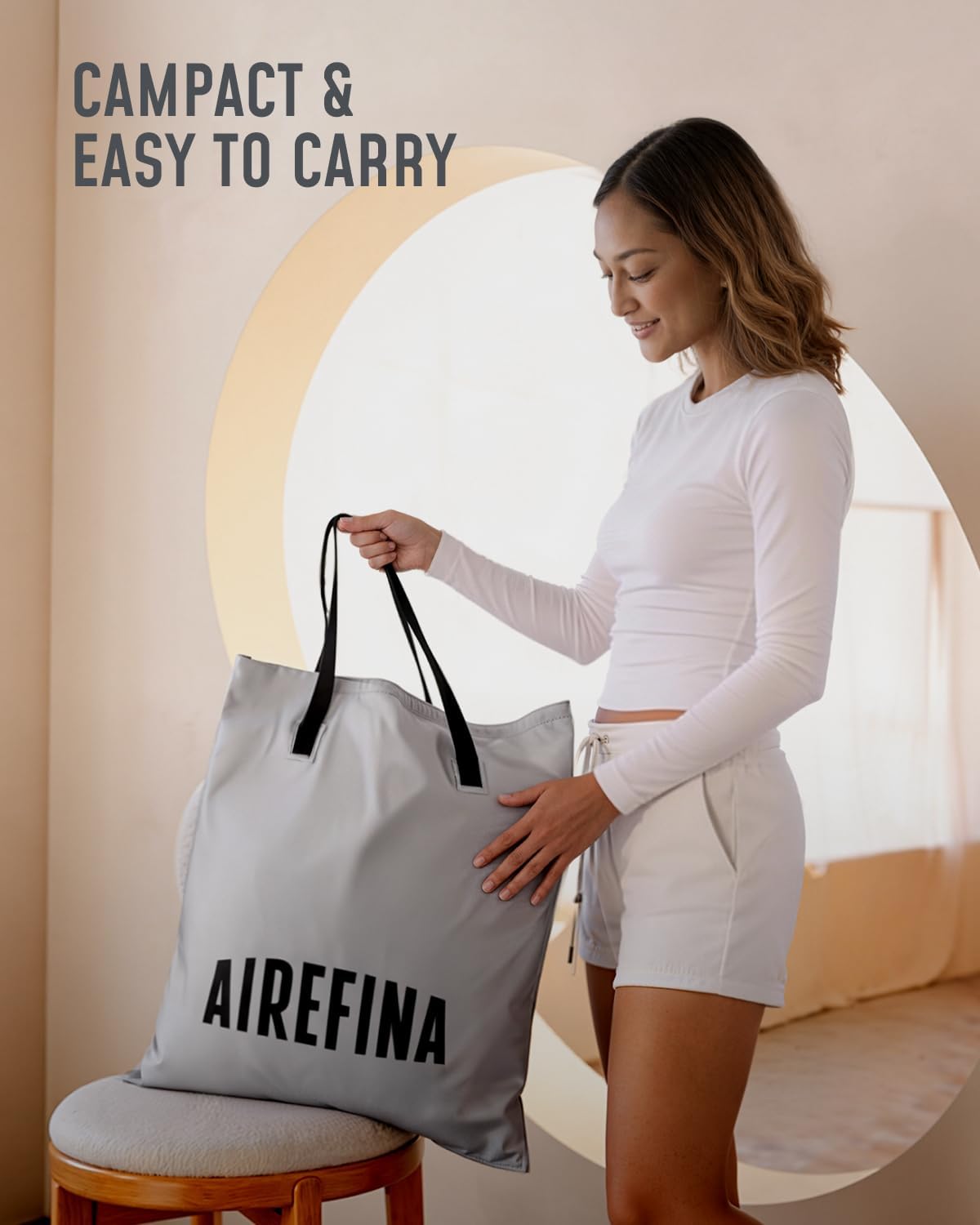 Thumbnail 4 de Airefina Inflatable Air Mattress King Size 203×152×46 cm