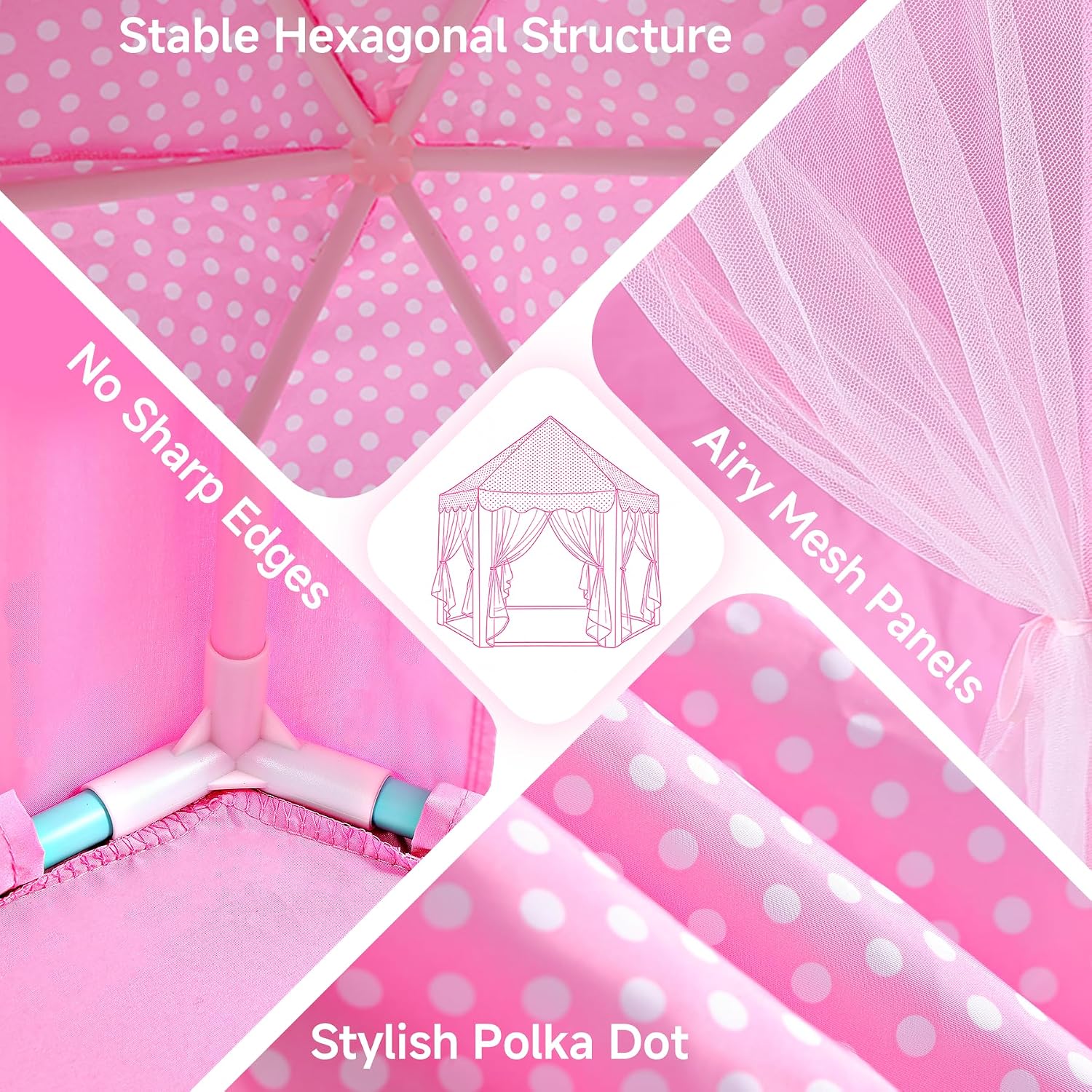 Thumbnail 4 de Monobeach Princess Tent 55 x 53 Playhouse