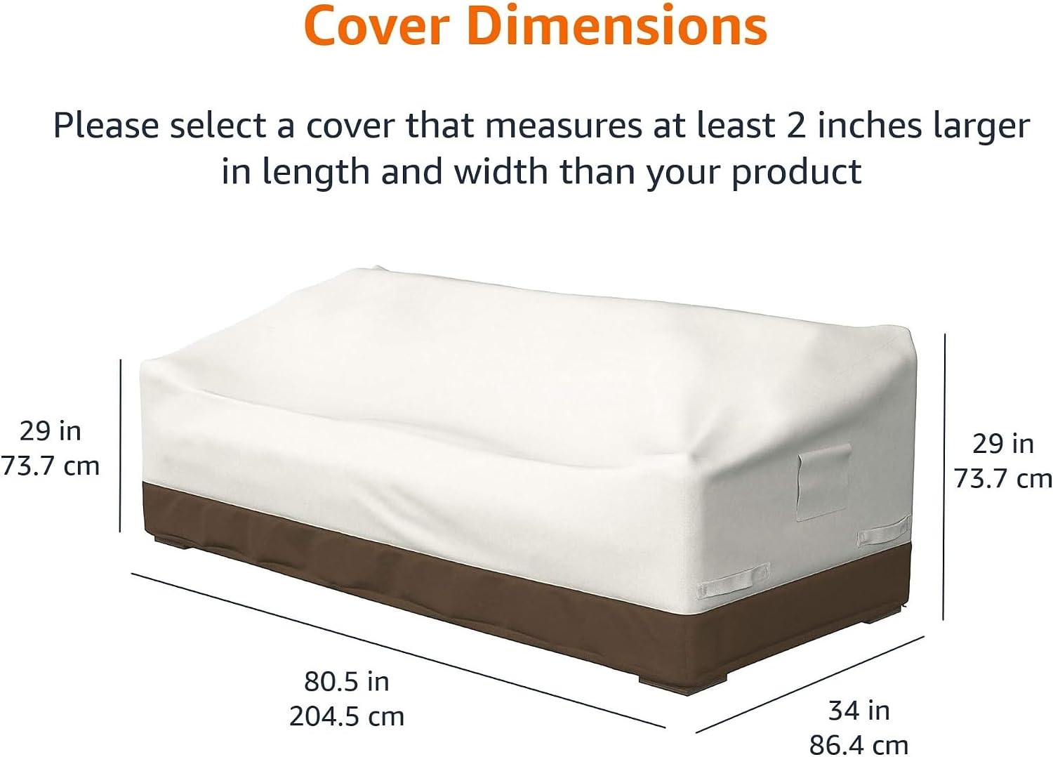 Detalle 2 de Amazon Basics Housse canapé 3 places 86 cm