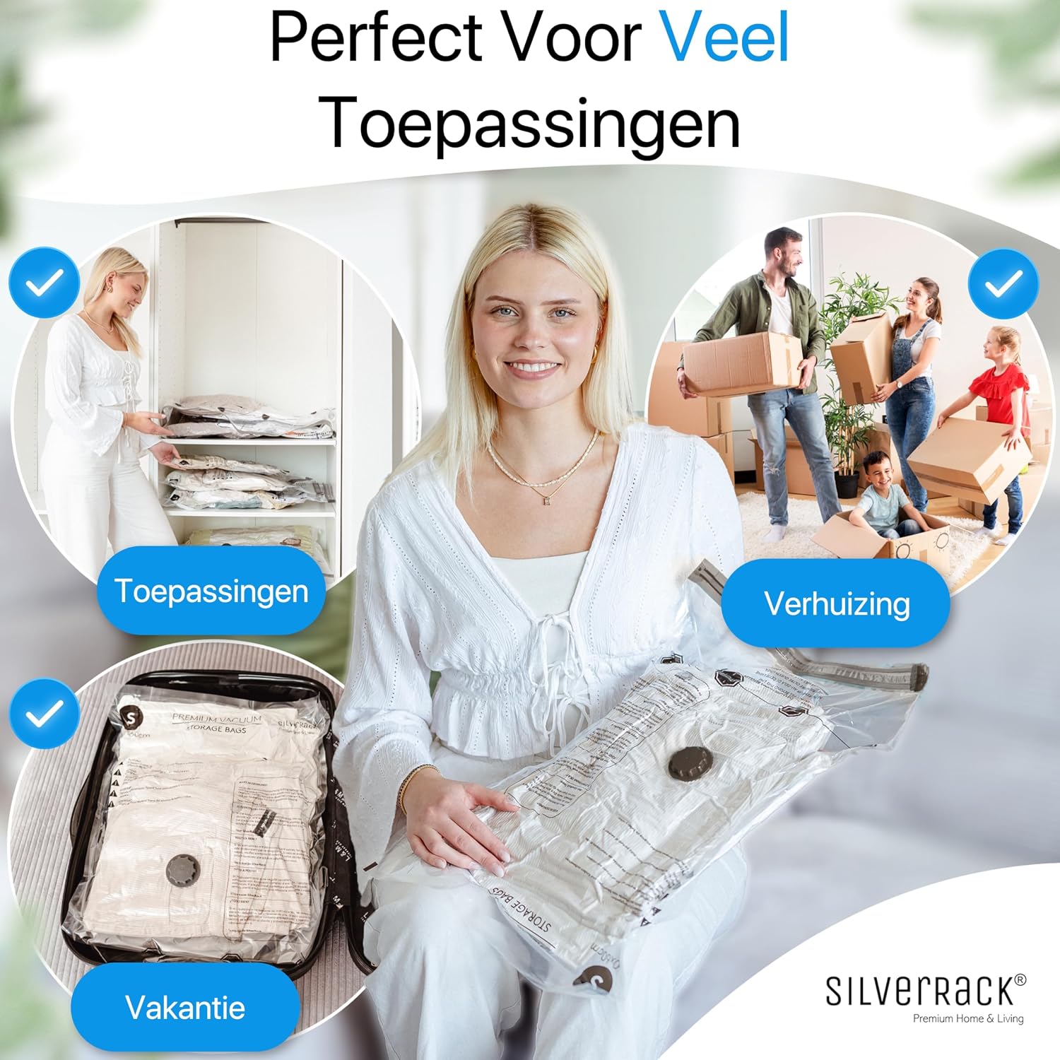 Detalle 2 de SilverRack Vacuum-Set-23 vacuümzakken, 6 stuks van 40 x 60 cm, BPA-vrij