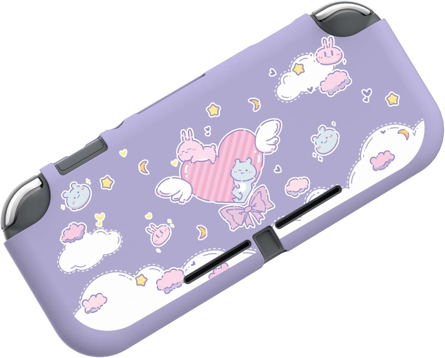 Thumbnail 4 de PlayVital Fantasy Bunny & Bear Custom Protective Case for Nintendo Switch Lite