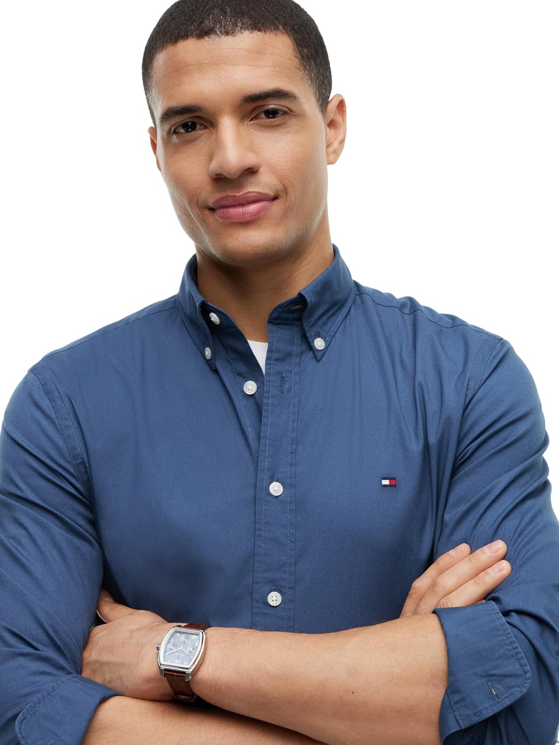 Thumbnail 3 de Tommy Hilfiger Herren Hemd Flex Poplin Solid Regular Fit