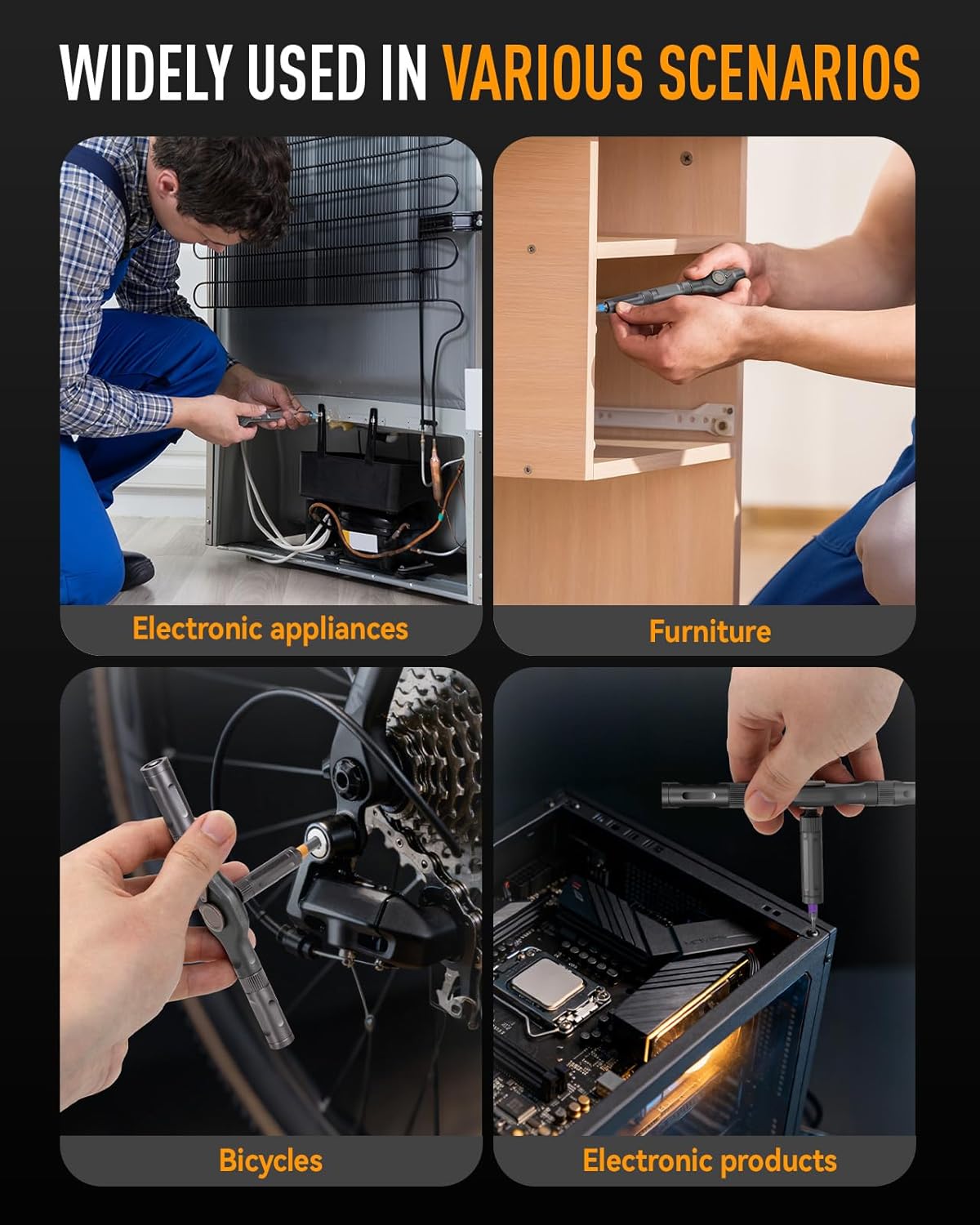 Thumbnail 4 de KELIN 42-in-1 Magnetic Ratchet Screwdriver Set (S2 steel bits, 58-tooth ratchet) — Secret Santa gift idea