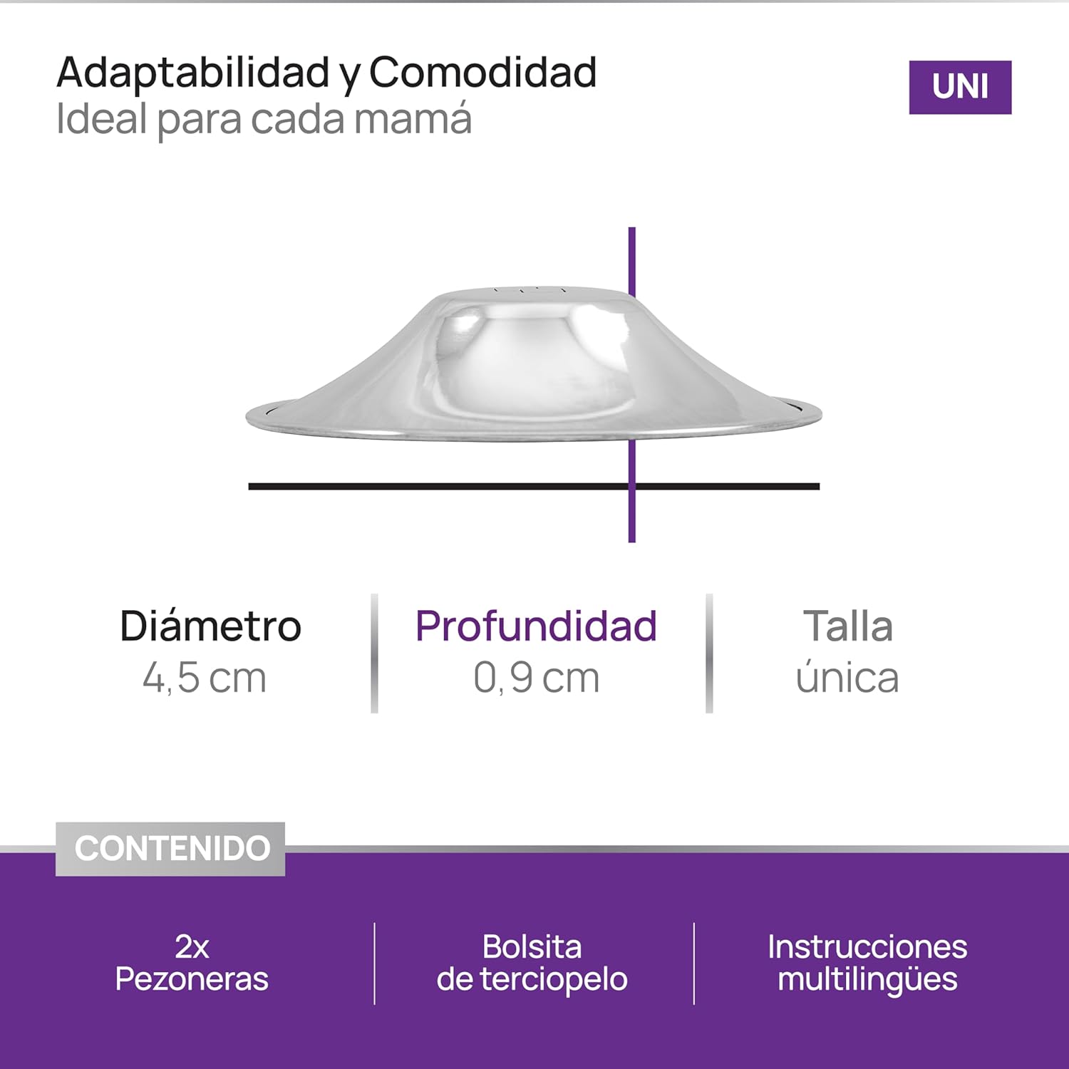 Thumbnail 5 de COVERbasics Pezoneras en Plata SilverCups