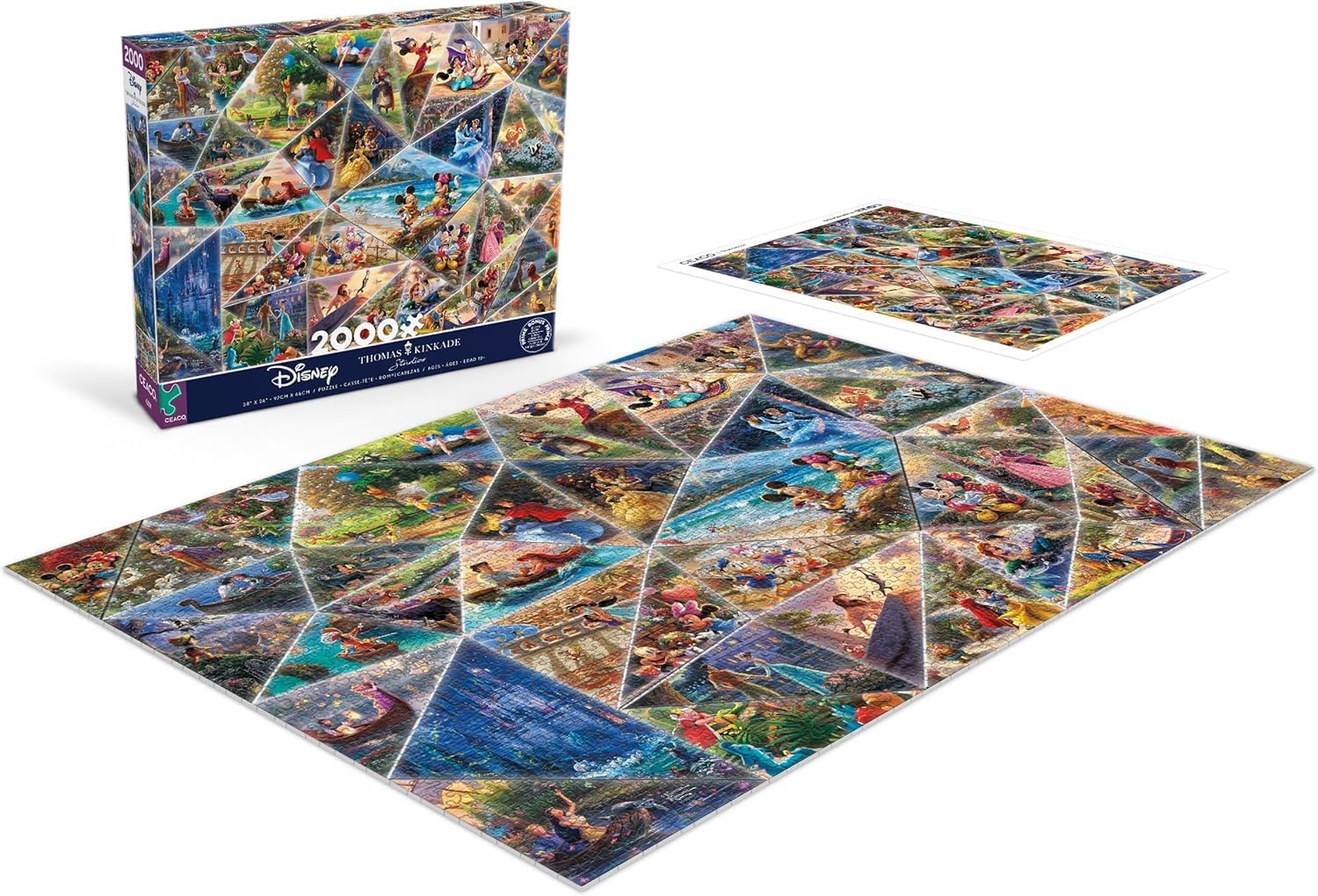 Detalle de CEACO Buffalo Games Thomas Kinkade Disney Collage 2000-Piece Jigsaw Puzzle (Disney Art Collection)
