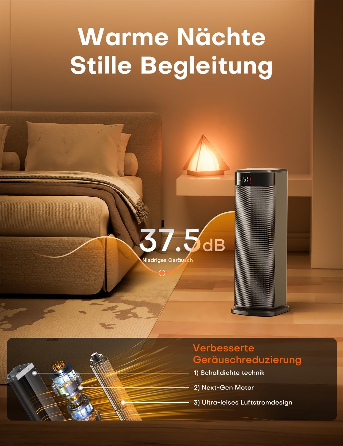Thumbnail 6 de QEXREED Heizlüfter 2000W ECO