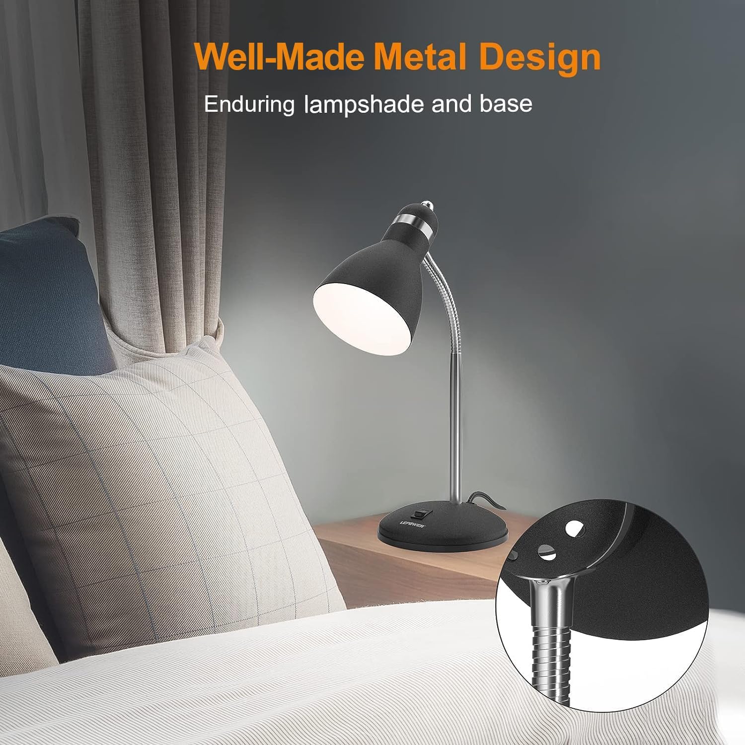 Thumbnail 1 de LEPOWER Metal Desk Lamp eye-care table lamp