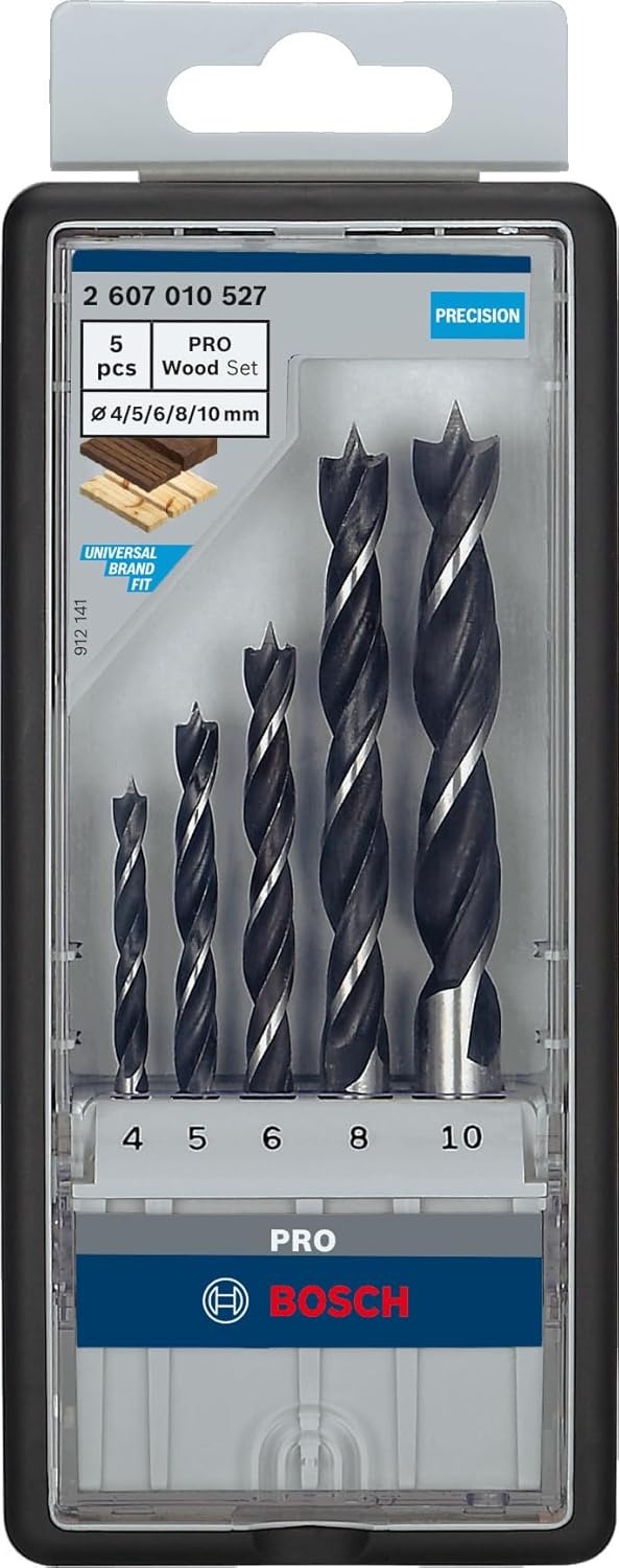 Thumbnail 1 de Bosch Professional lot de 5 mèches hélicoïdales pour bois (Ø 4/5/6/8/10 mm)