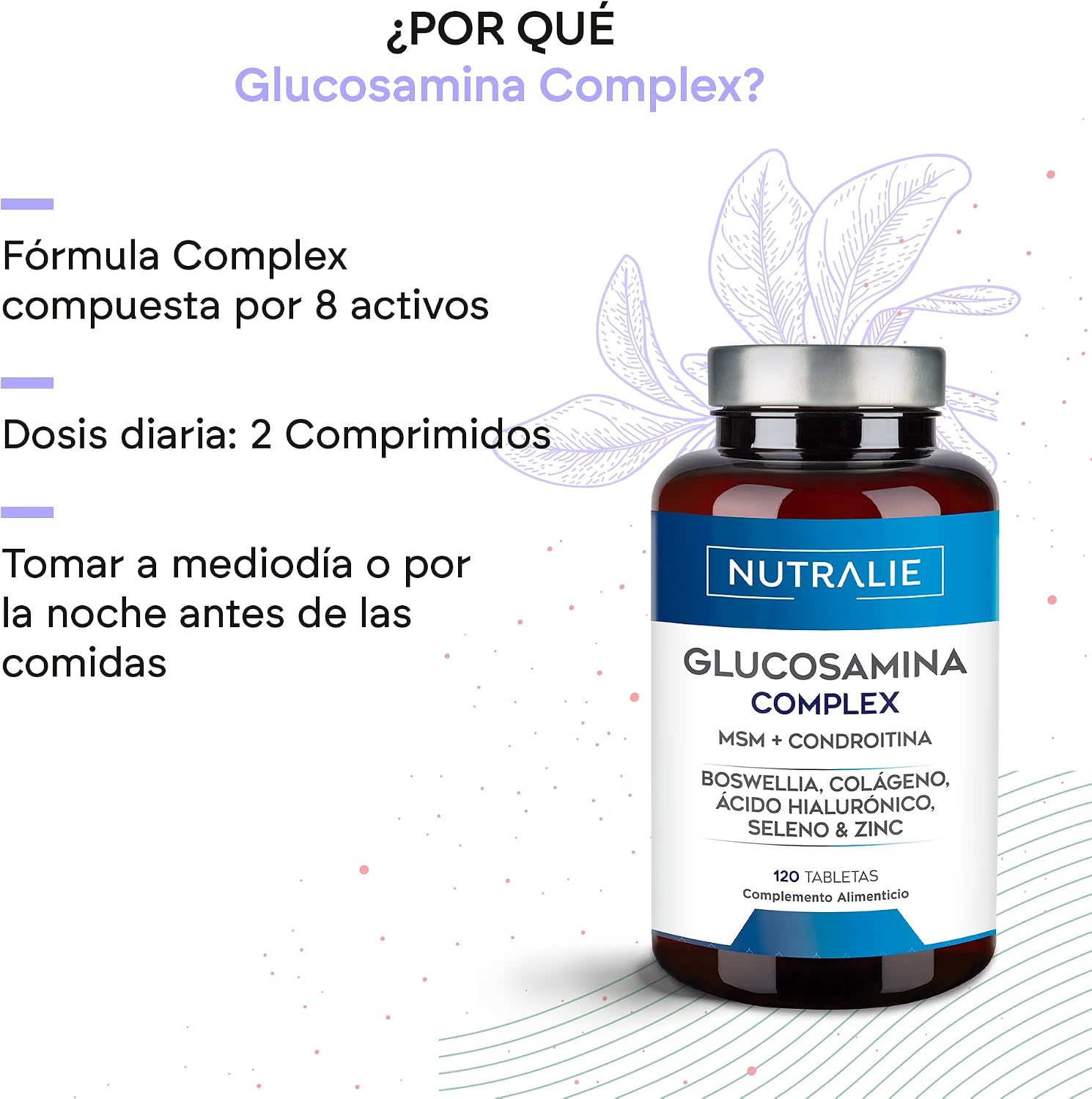 Detalle de Glucosamina Complex Nutralie 120 comprimidos