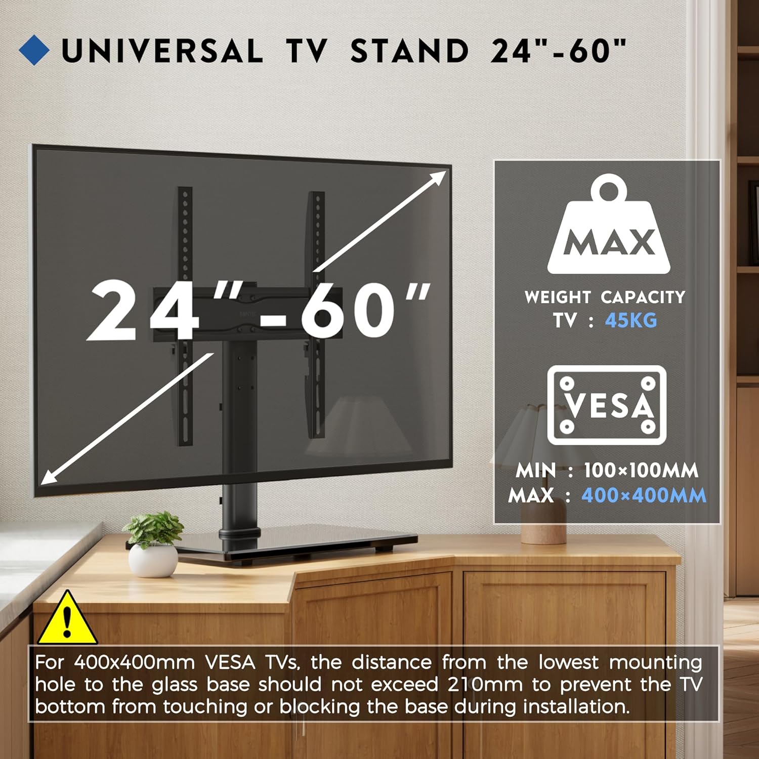 Thumbnail 5 de BONTEC Soporte TV Universal de Pie 24–60 pulgadas