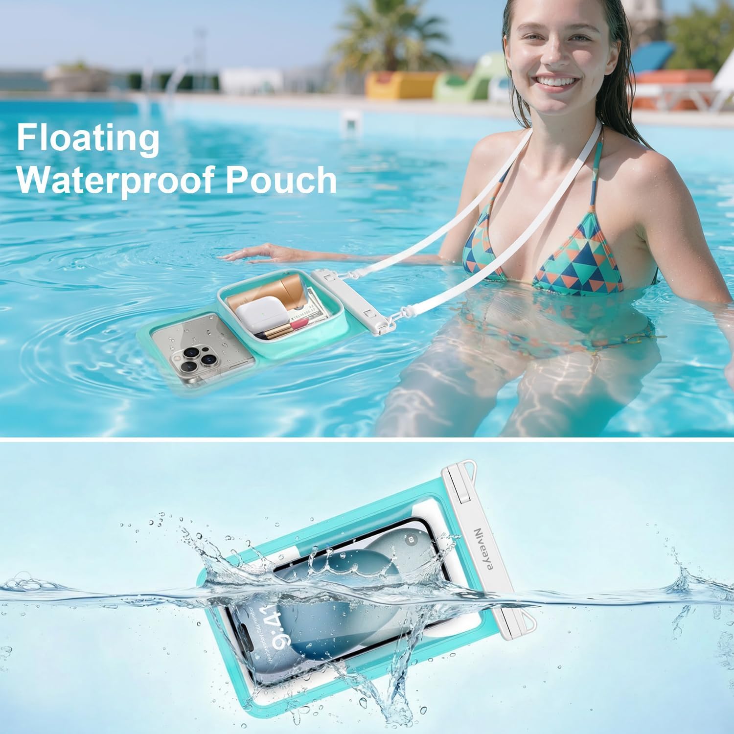 Thumbnail 1 de Waterproof Phone Pouch IPX8, 2 Pack
