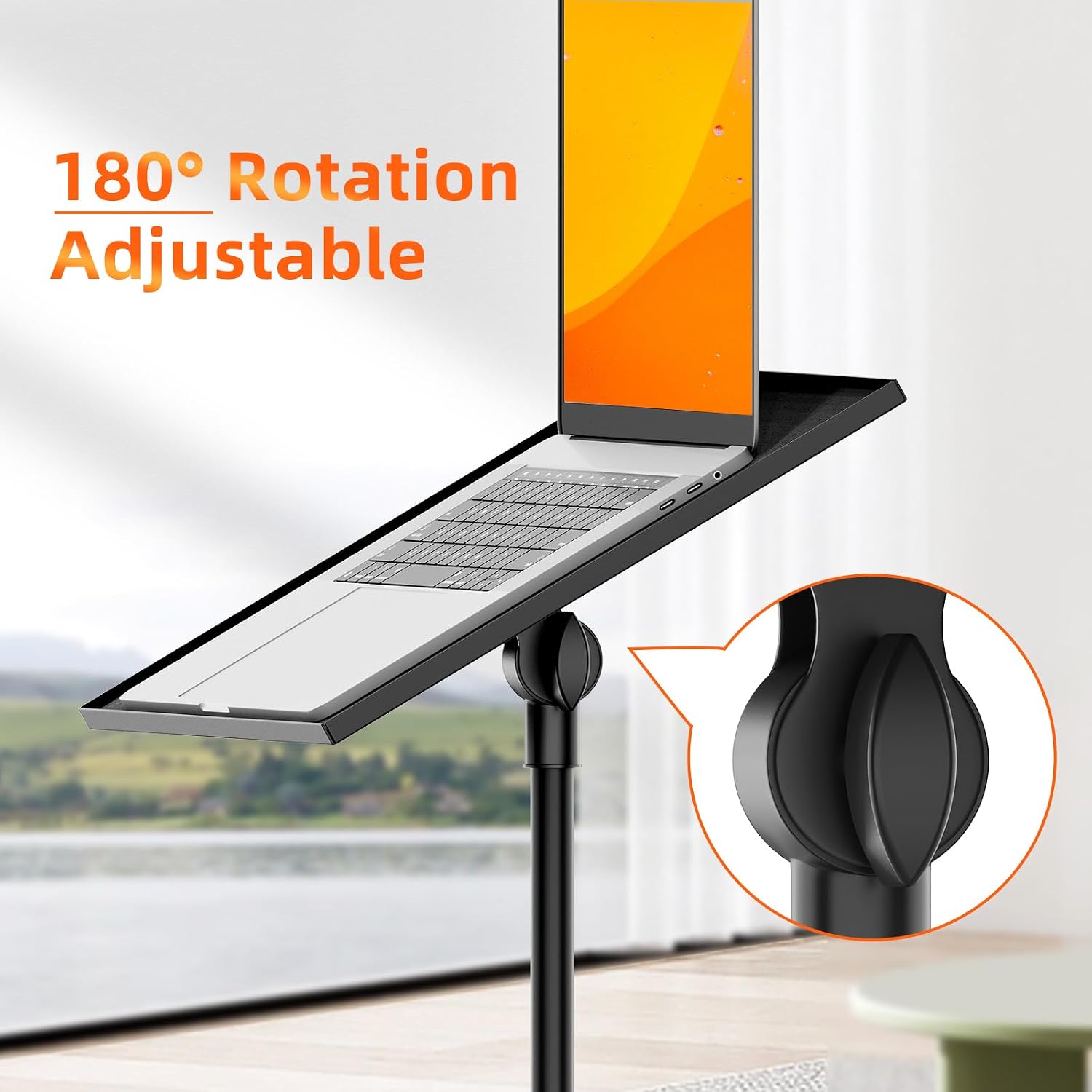 Thumbnail 4 de Bloazzup Projector Stand Tripod with Wheels, Adjustable Height and 22-Pound Capacity