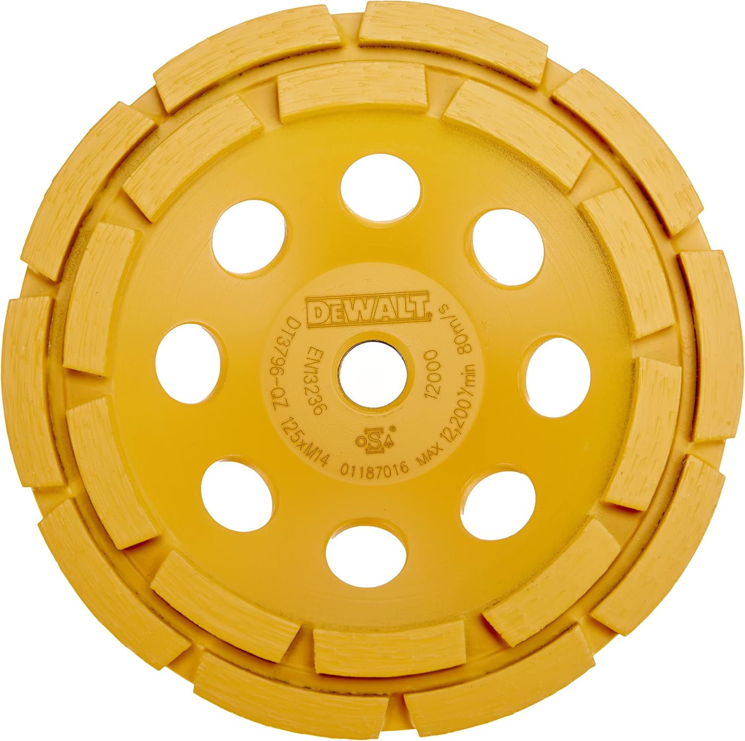 Thumbnail 1 de DEWALT DT3796-QZ Tazza diamantata 125mm corona doppia per smerigliatrici DeWalt