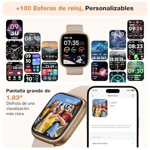 Thumbnail 6 de VRPEFIT Smart Watch para mujer y para hombre: 1.83" HD, llamadas Bluetooth y Alexa integrada