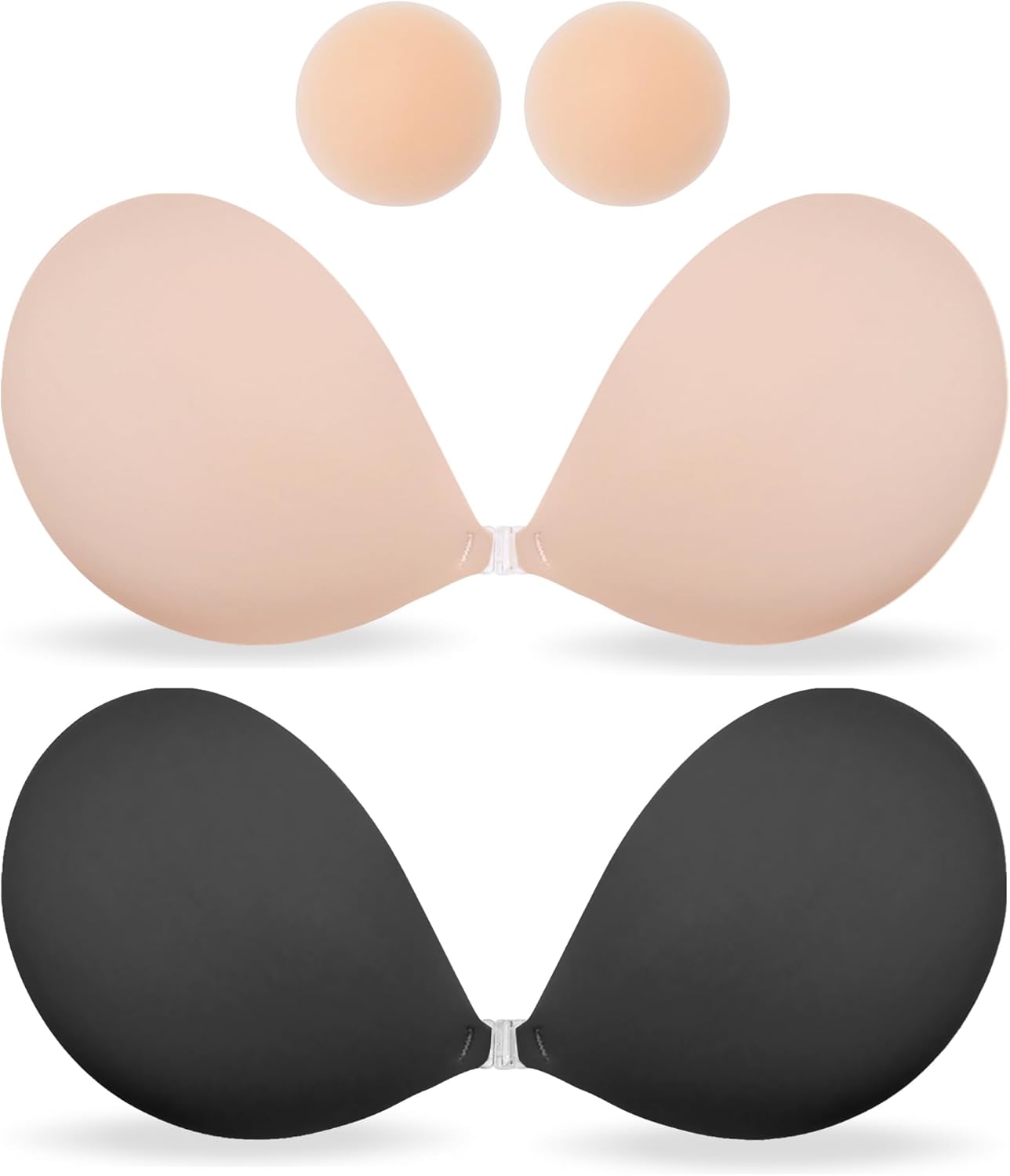 Detalle de MITALOO Seamless Adhesive Strapless Bra: Clear, Backless Push-Up Confidence