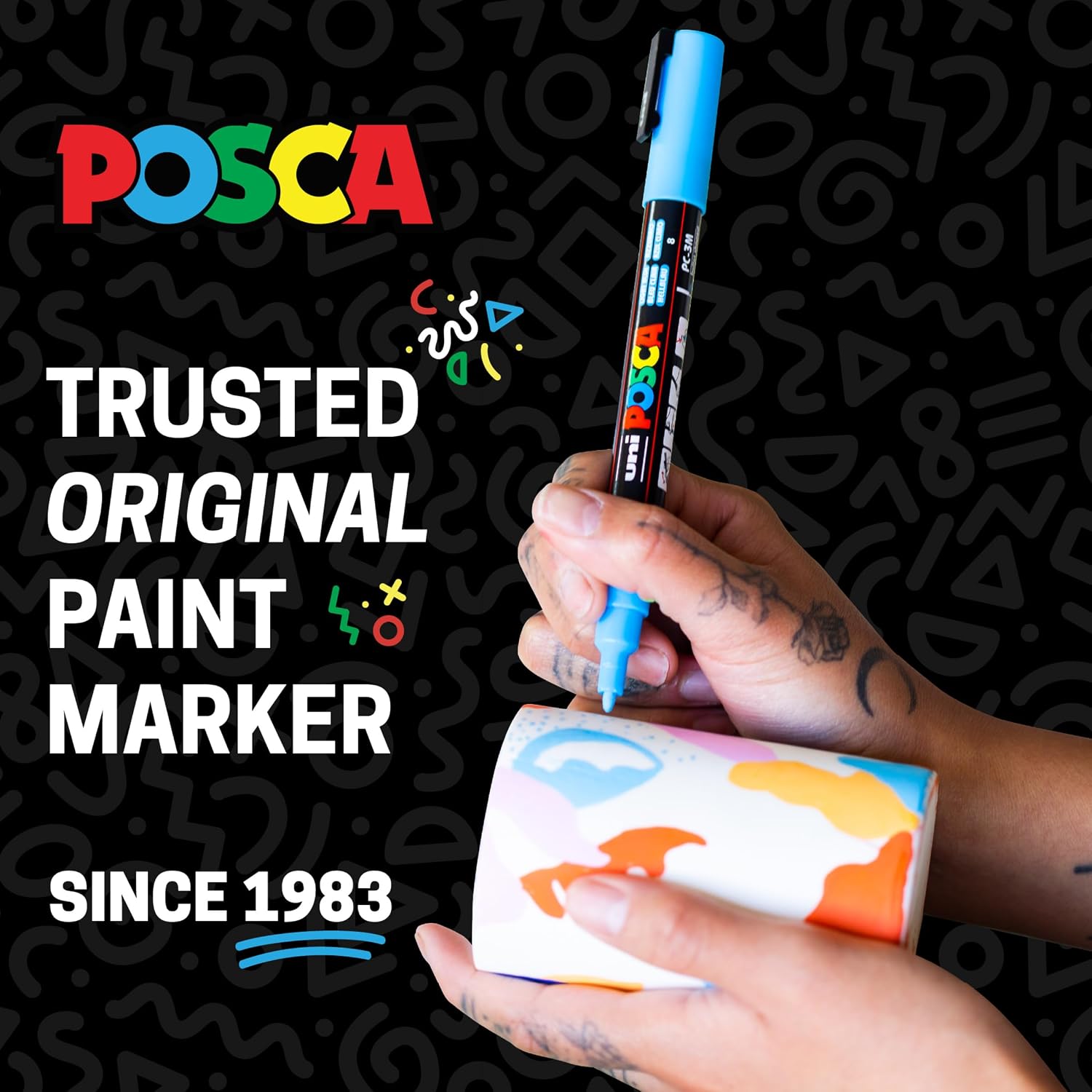 Detalle de POSCA Acrylic Paint Markers, 3M Fine Point