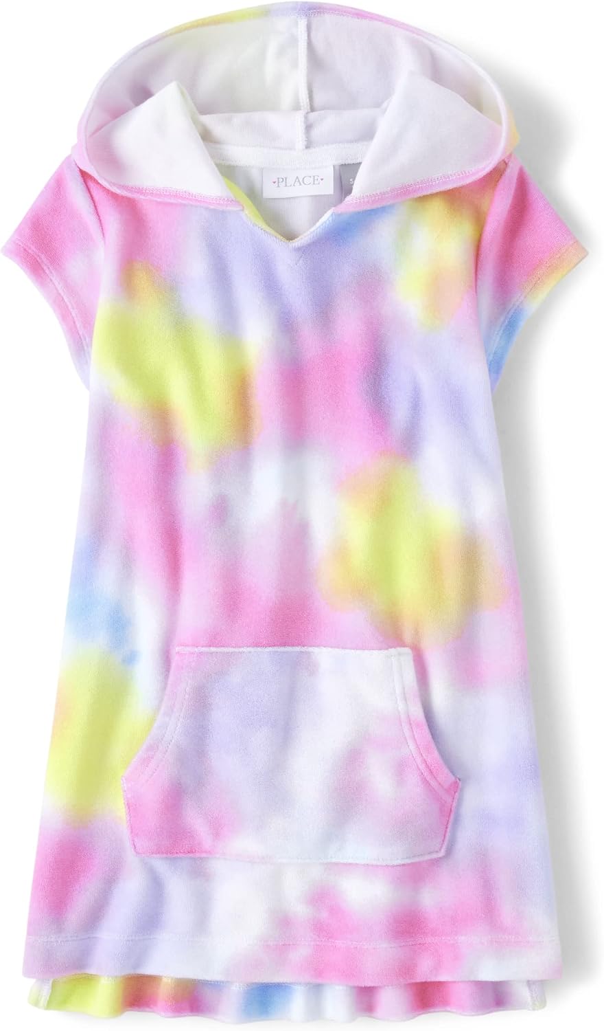 Detalle de The Children's Place Girls' Hooded Swim Coverups