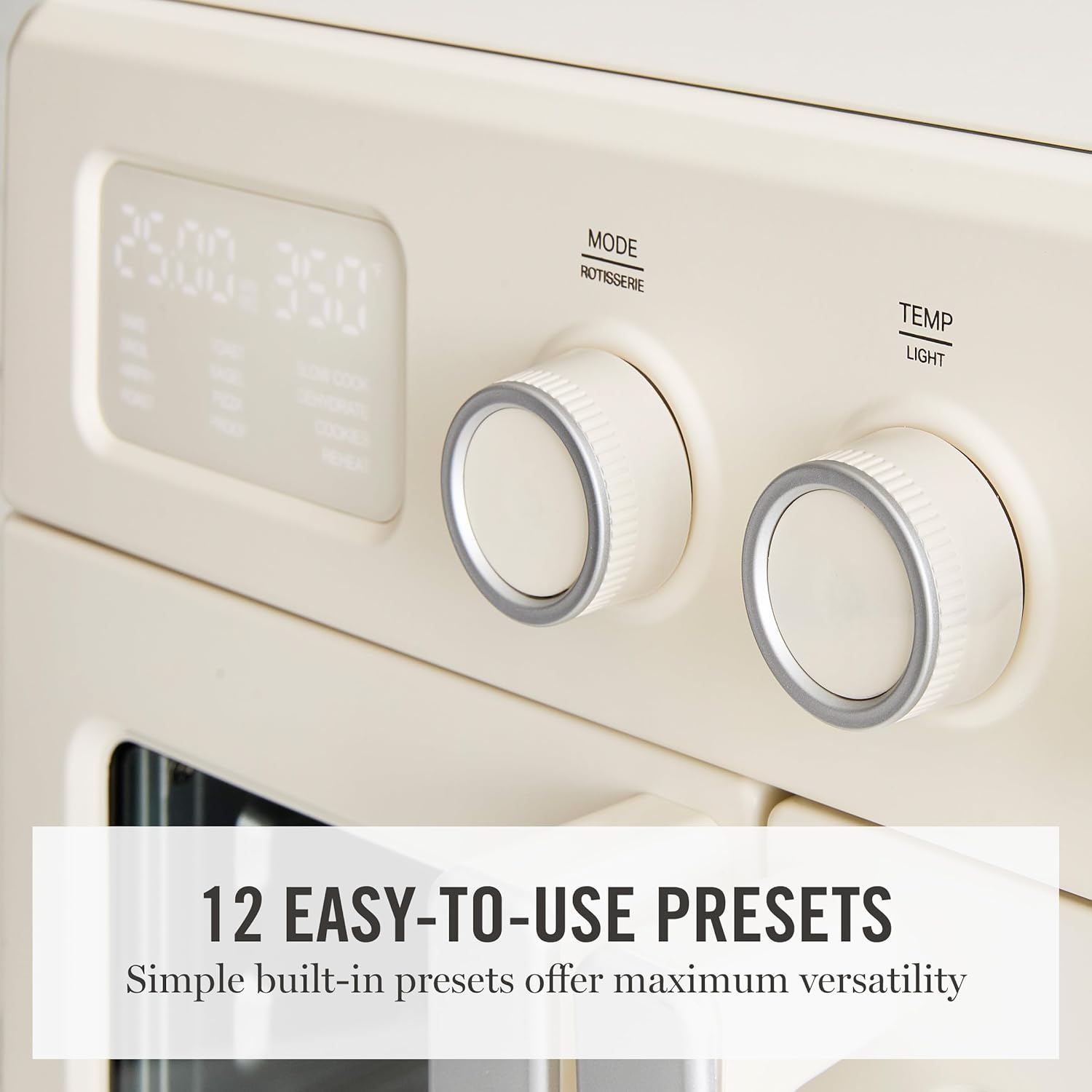 Detalle de Martha Stewart French Door Air Fryer Toaster Oven Combo (34QT) with 12-in-1 Functions