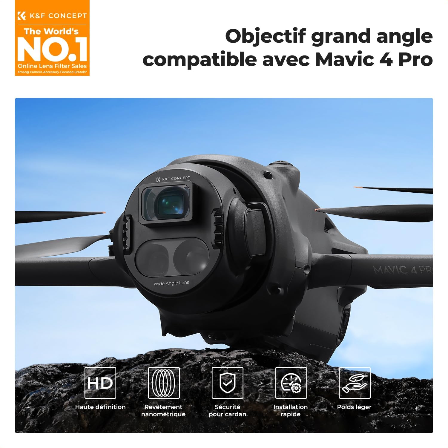 Detalle 2 de K&F CONCEPT Objectif Grand Angle 108°