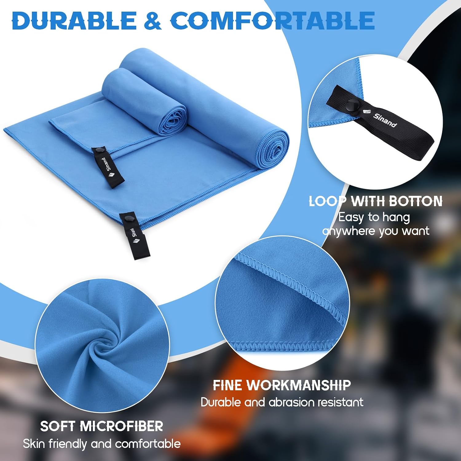 Detalle 1 de Microfibre towel 2 pack 160x80cm keyword