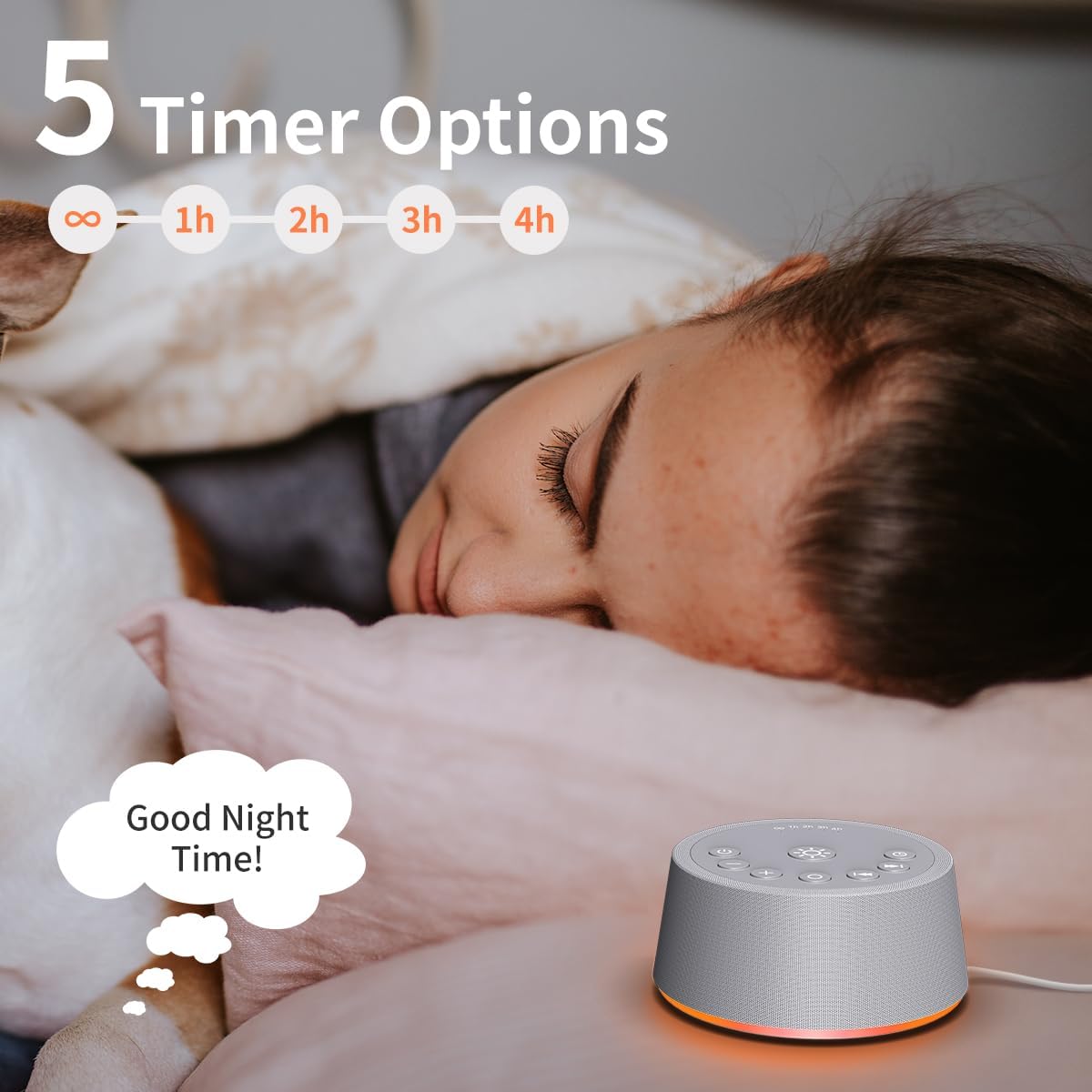 Detalle de SoundLegend White Noise Sound Machine with 30 Sounds
