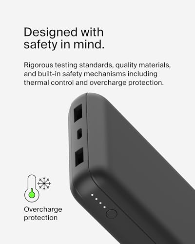 Thumbnail 6 de Belkin BoostCharge 20000mAh 15W Power Bank with 1 USB-C Port & 2 USB-A Ports