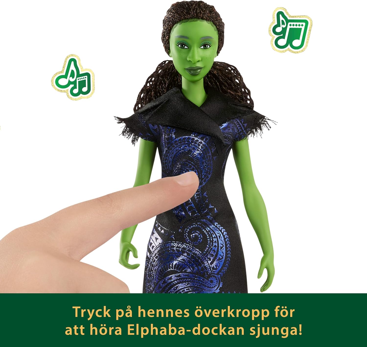 Thumbnail 2 de Mattel JFM09 Wicked: For Good Elphaba-modedocka med sångfunktion