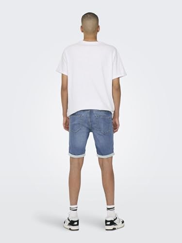 Detalle de Only and Sons Ply Life Blue Shorts Hombre – Pantalones Cortos Azules L