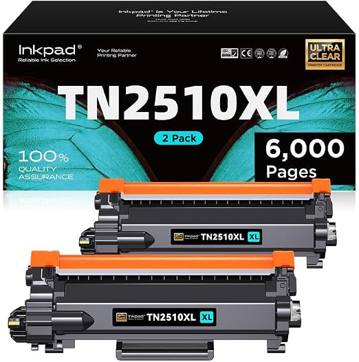 Detalle de iNKPAD TN2510XL Tóner Negro Compatible para Brother 🖨