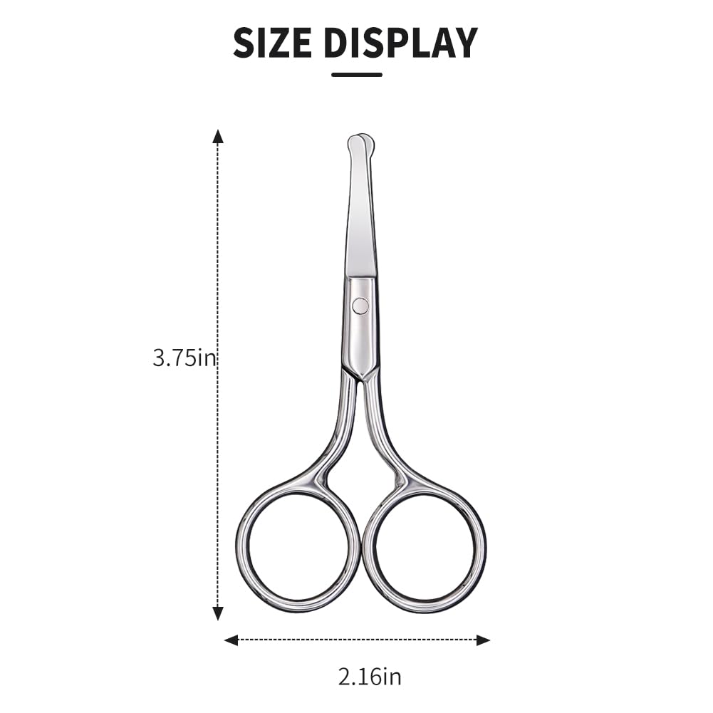 Thumbnail 6 de AsonTao-small scissors-004 Round-Tip Grooming Scissors for Nose and Eyebrows