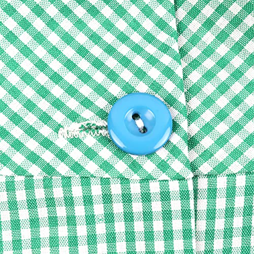 Thumbnail 6 de Etrexonline Bata Escolar Infantil con Botones, Verde (Talla 2, 3-4 años) para Guardería y Colegio
