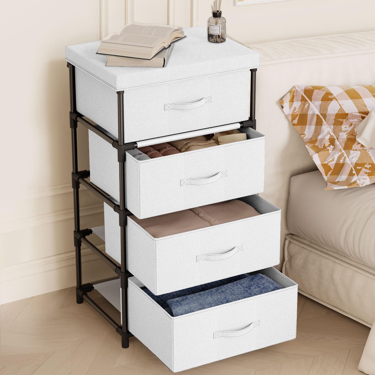 Thumbnail 1 de WANGIRL Fabric Chest of Drawers
