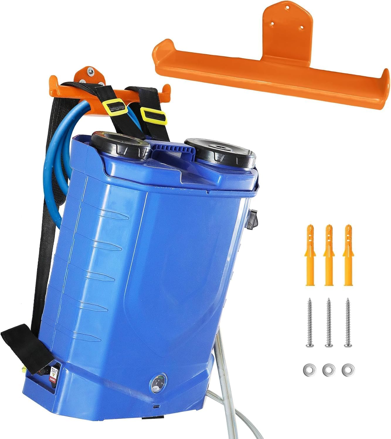 Detalle de OSROENE BSZJ01-X Backpack Blower Wall Rack with Tube Hook, Steel, 2 Hooks