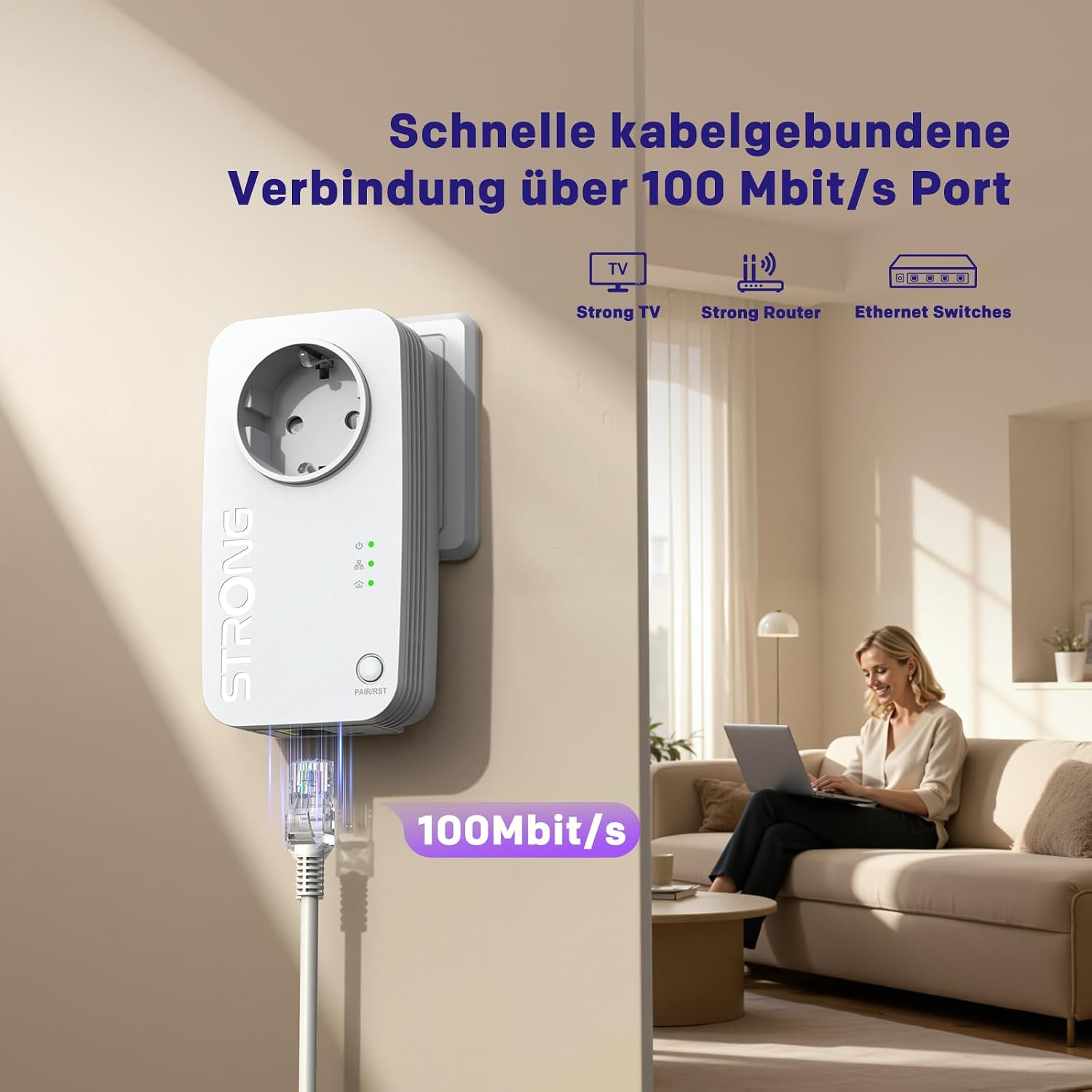Thumbnail 3 de STRONG PL600S Powerline Adapter