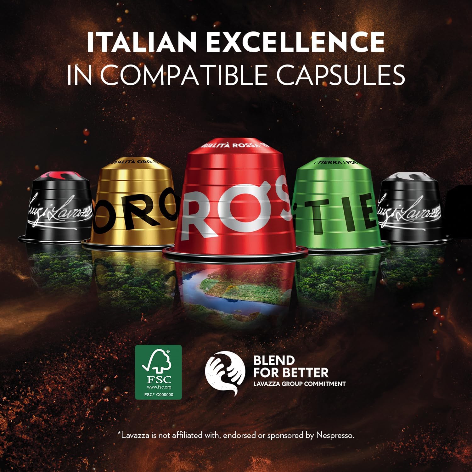 Thumbnail 2 de Lavazza Crema e Gusto Classico Aluminium Coffee Capsules for Nespresso Original
