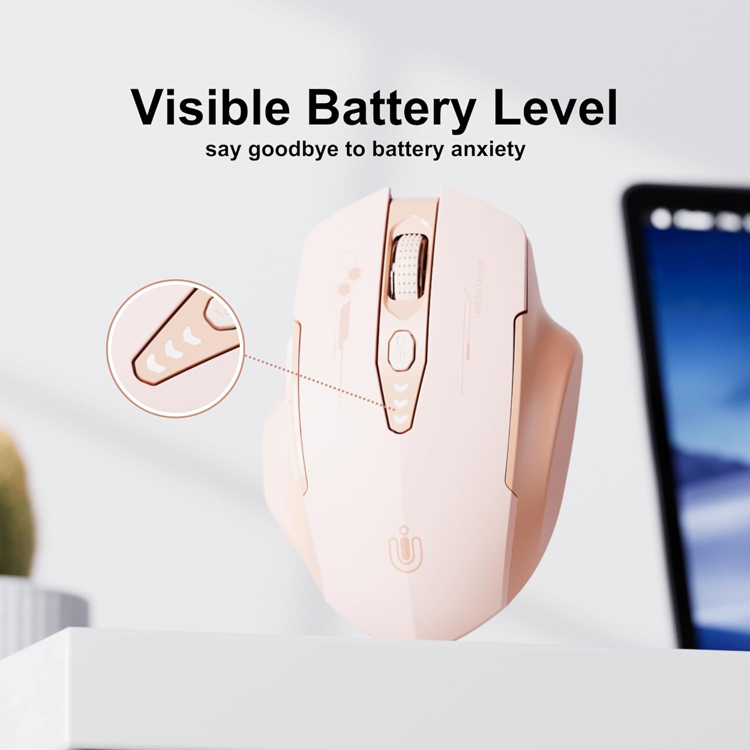 Thumbnail 2 de Uineer Bluetooth Mouse 4 DPI levels