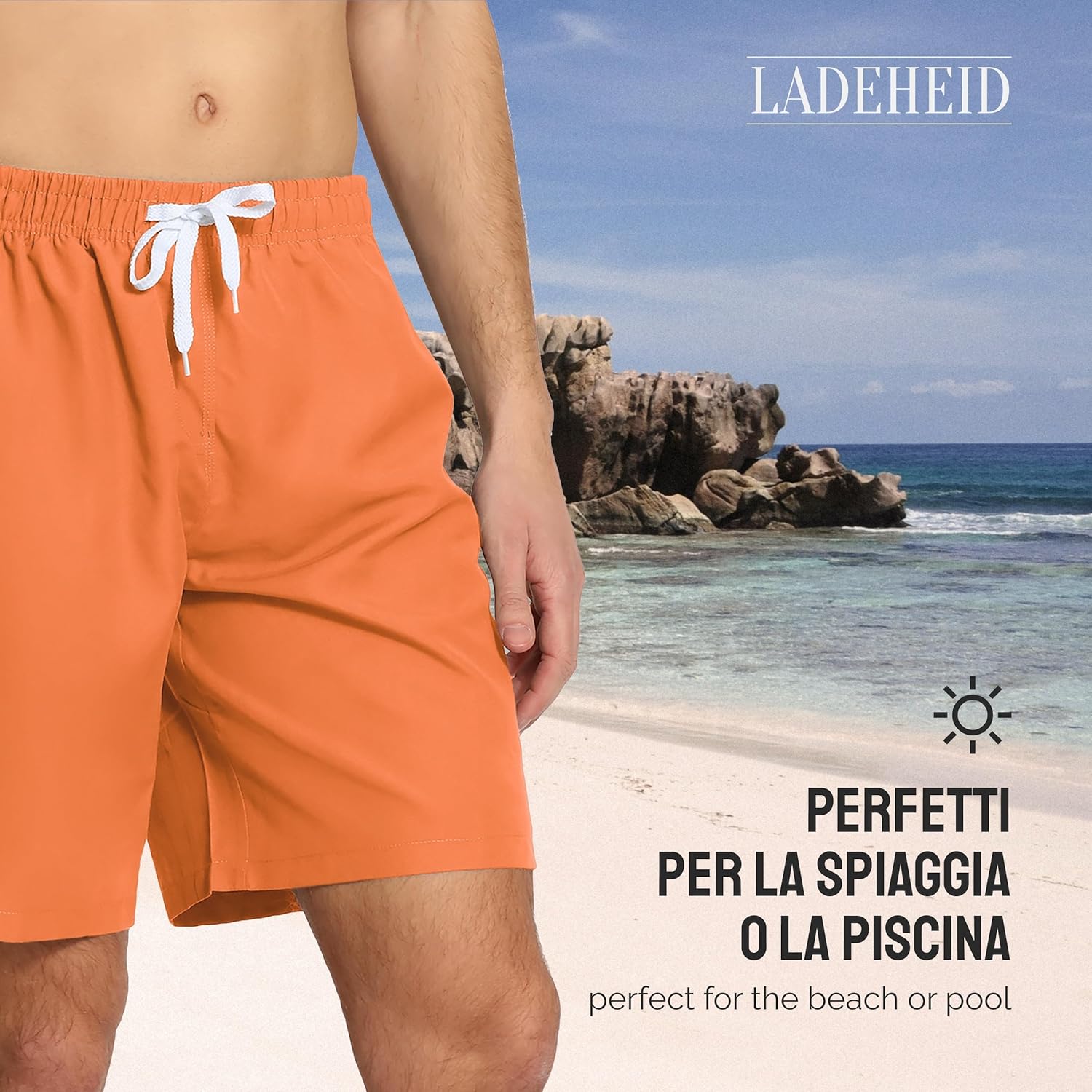 Thumbnail 4 de Ladeheid Costume Uomo Mare Lungo con Taschino LA40-129: comfort dallo sport al relax in spiaggia