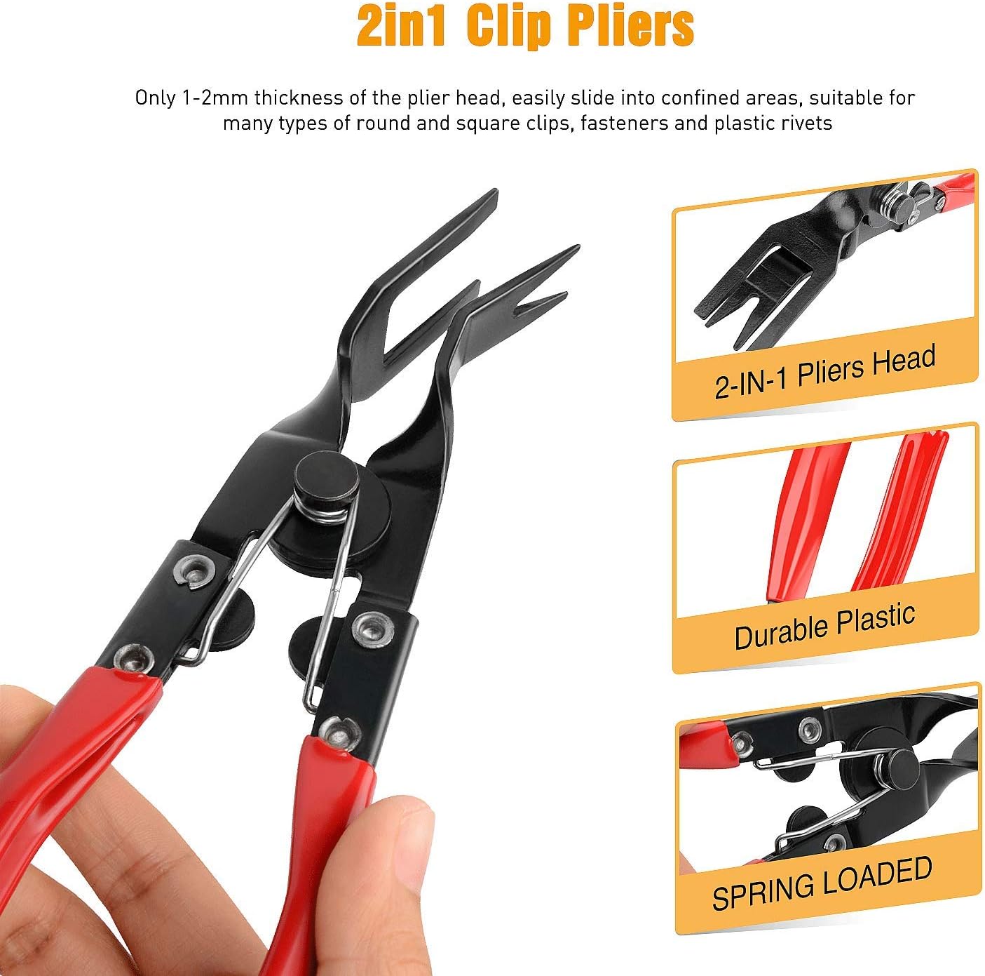 Thumbnail 2 de GOOACC 3 Pcs Clip Pliers Set for Auto Upholstery