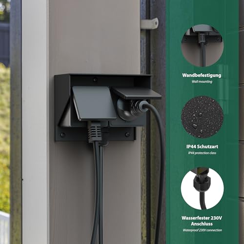 Thumbnail 4 de ledscom.de PIWI enchufe exterior IP44 2 contactos