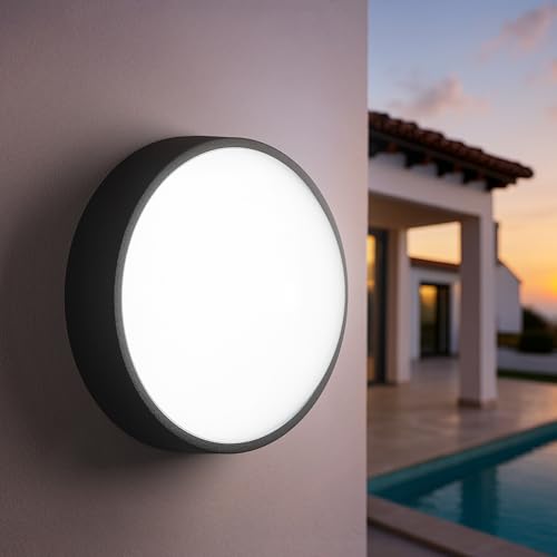 Thumbnail 7 de Luceco Eco Luz LED Exterior de Mamparo 10W (700 lm, 4000K) – Negro, IP54