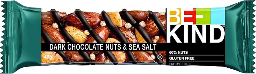 Detalle 2 de Be-Kind Barra Proteínas Almendras, Caramelo y Sal Marina, 12x40g 🥜