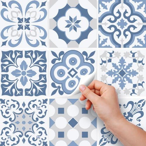 Detalle 2 de RE-COVERTILES Adesivi per piastrelle 12 pz 15x15 cm 🧩