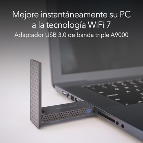 Thumbnail 1 de NETGEAR A9000 Adaptador USB 3.0 WiFi 7 6,5 Gbps 📶
