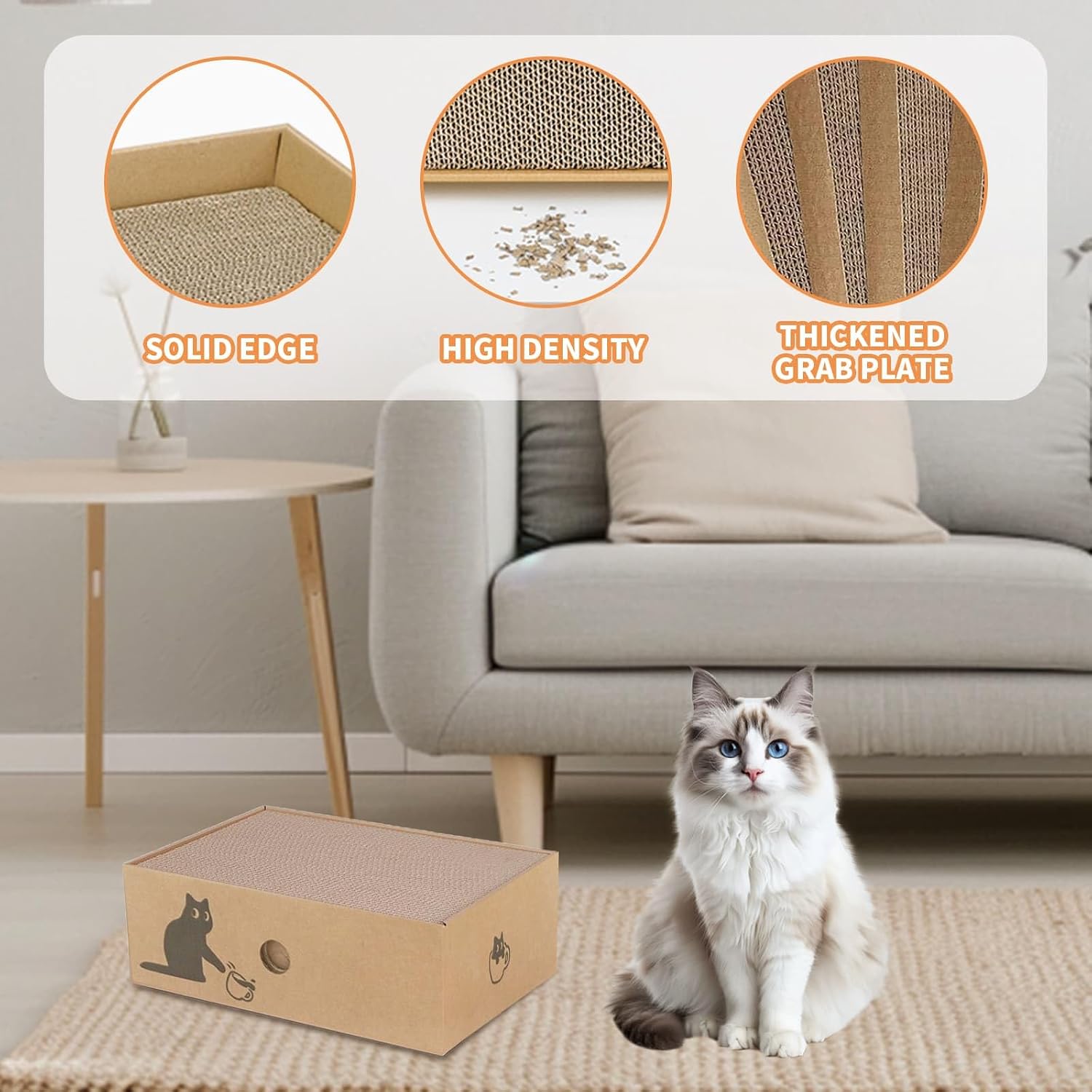 Detalle de 5-in-1 Cat Scratching Pad, 5 Boards