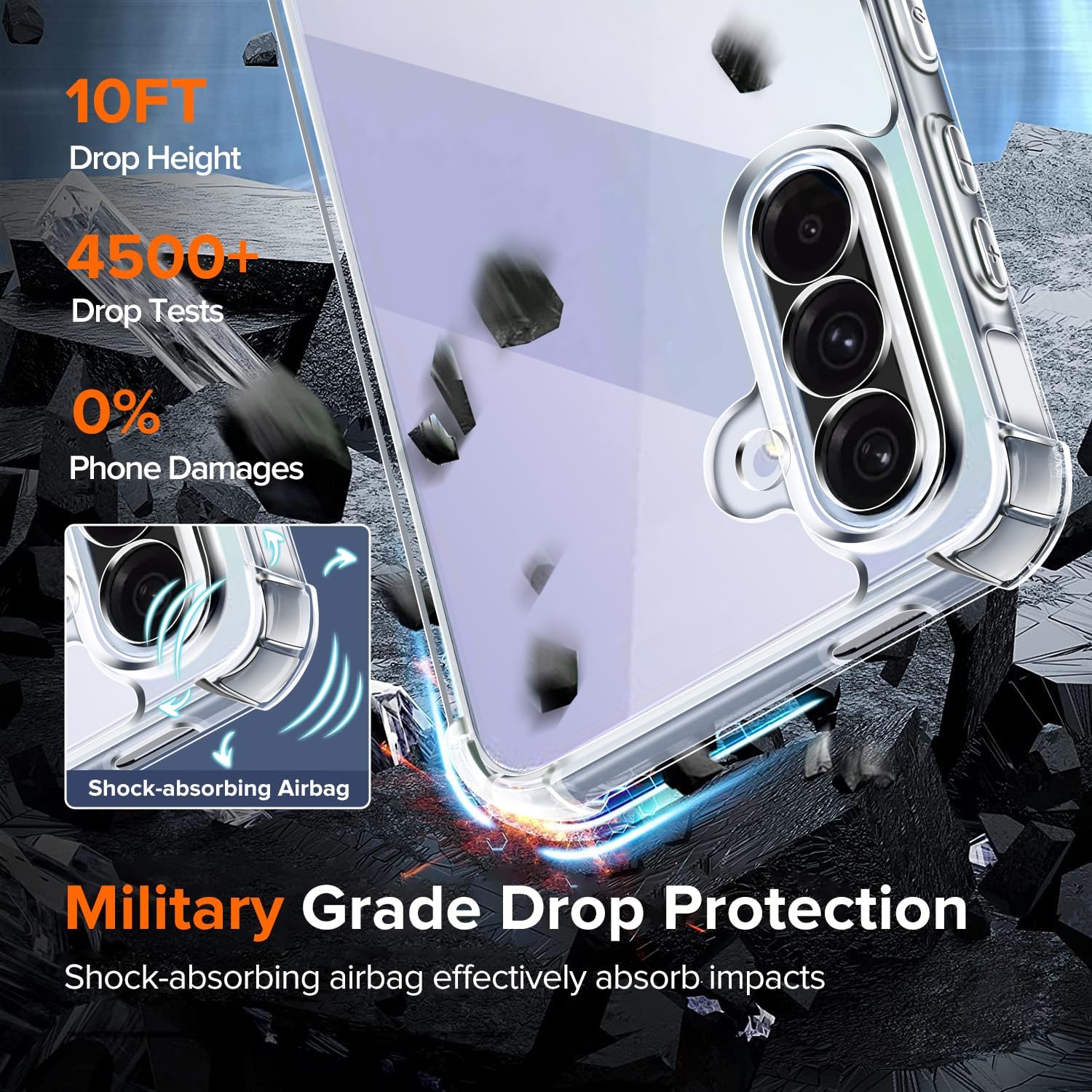 Detalle 2 de ivoler Anti-Amarillo funda para Galaxy A36 5G